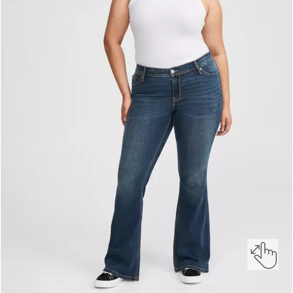 Torrid Blue Flare Wide Leg Jeans